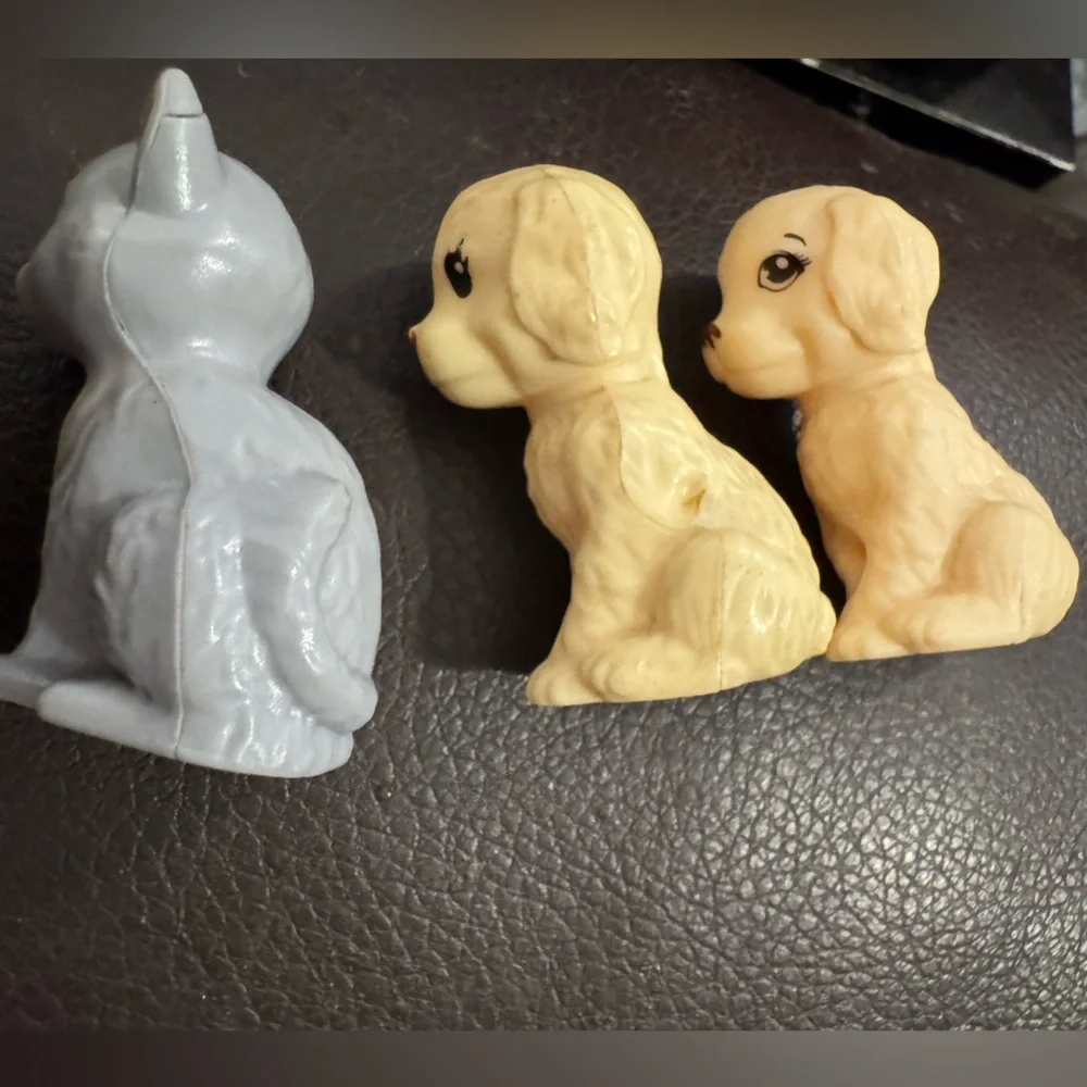 Barbie - Chelsea cutie reveal lot of 3 replacement pets 2 puppies 1 kitten